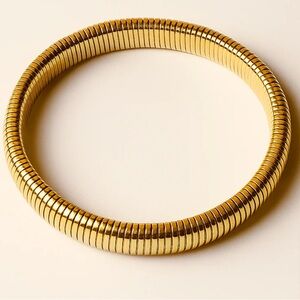Louise Carter Ibiza Chunky Gold Bangle - 10mm